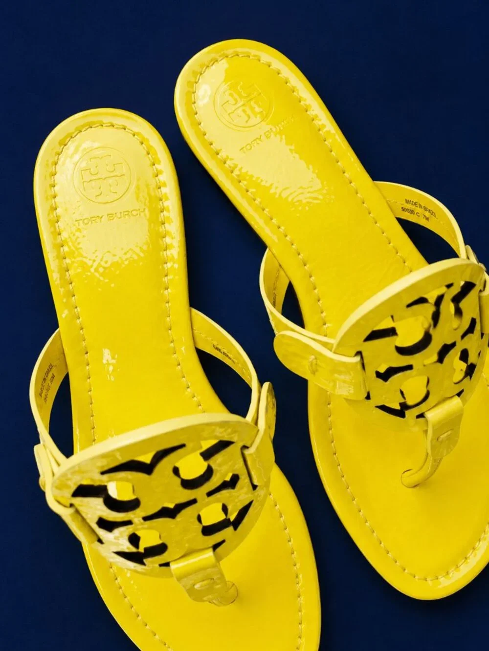 NEW IN BOX Tory Burch Miller Sandals in Limone
